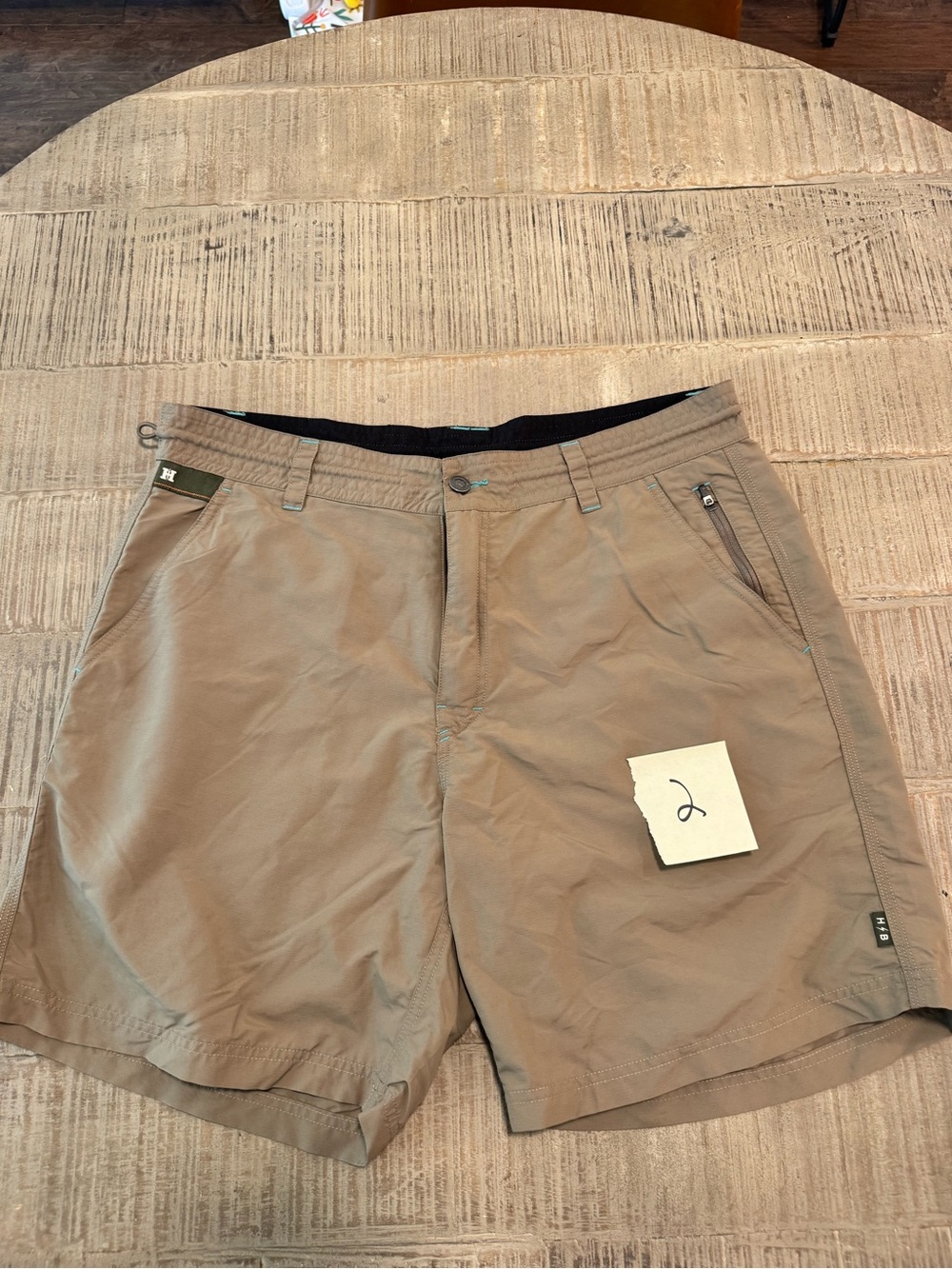 Howler Brothers Tan Hybrid Performance Shorts